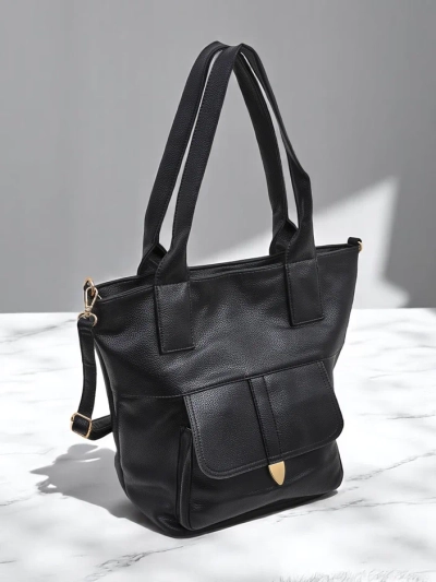 Royalfashion Large women’s shopper bag made of eco leather