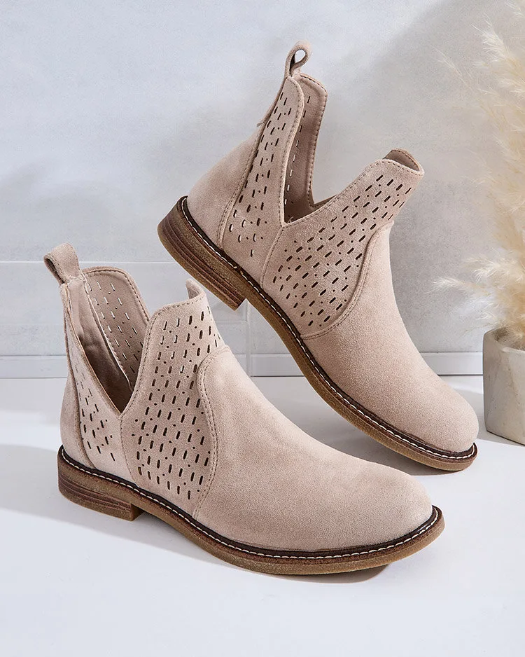 Royalfashion Sieviešu eko zamšādas Ovilla zābaki