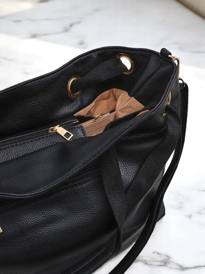 Royalfashion Liela sieviešu iepirkumu soma, izgatavota no ekomateriāliem