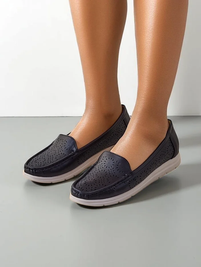 Royalfashion Ladies' perforated moccasins Besset