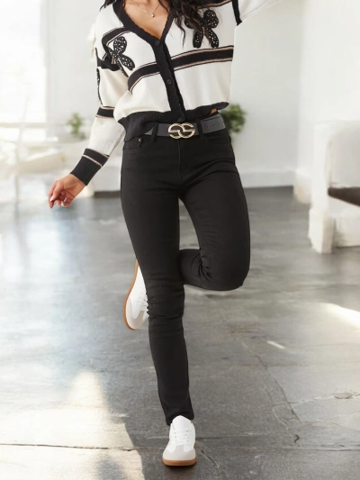 Royalfashion kokvilnas taisnas sieviešu džinses