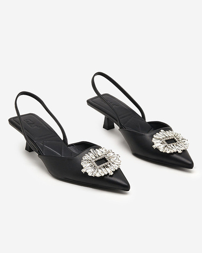 Black women's sandals a'la high heels Arga - Footwear