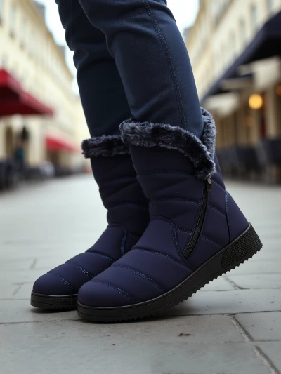 Royalfashion Women's snow boot-style shoes Baccinis