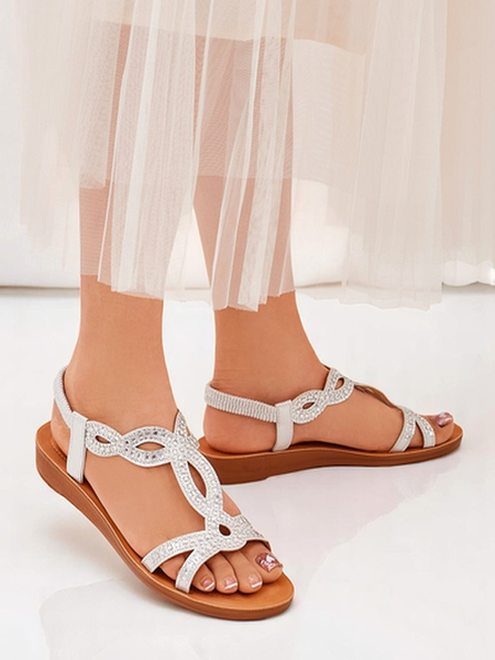 Lola Grace Women's Royal Fashion Sandals with Decorative Straps