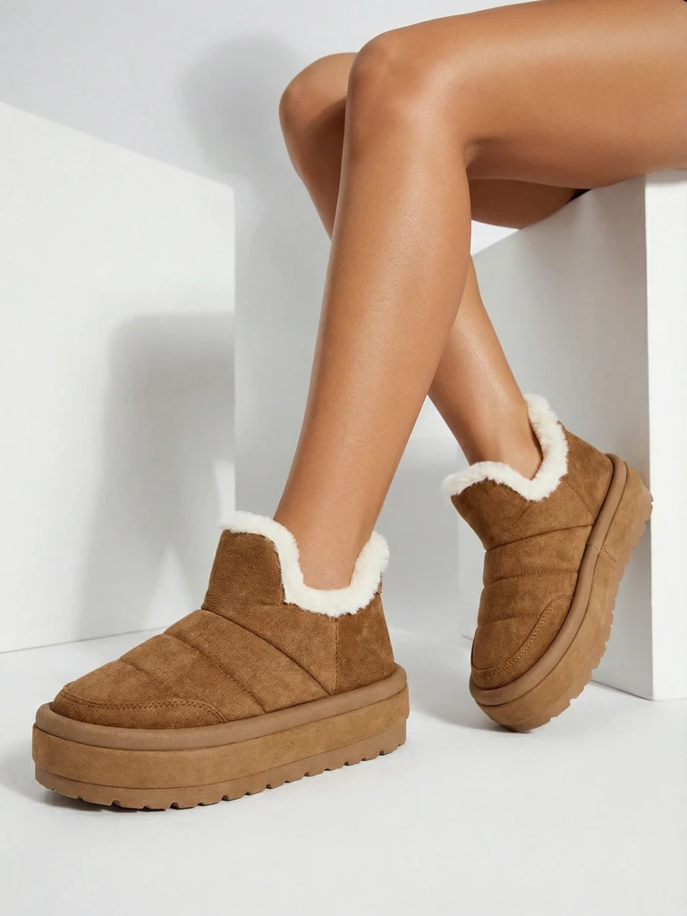 Royalfashion Sieviešu Zoeno īsie zābaki a'la sniega zābaki