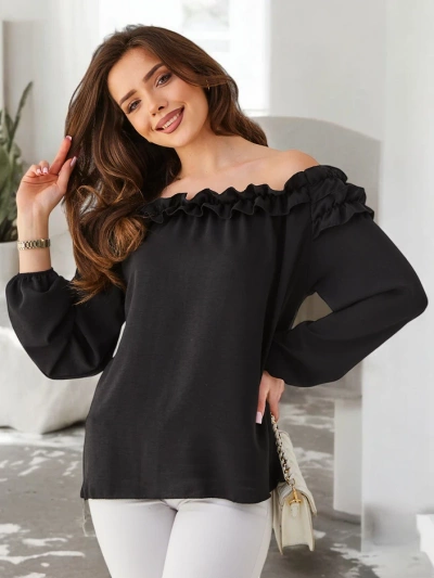 Royalfashion Women's Off-the-Shoulder Blouse with Ruffle