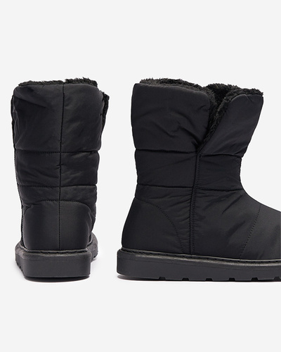 Royalfashion Черная женская обувь a'la snow boots Kalioli