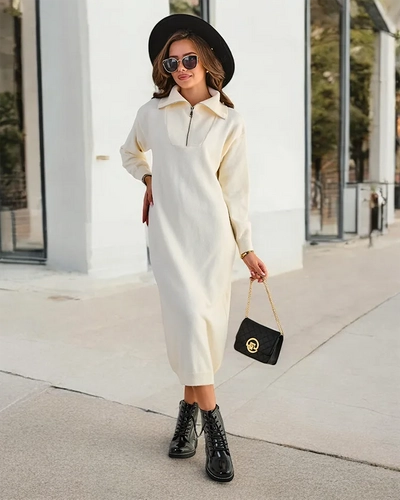 Royalfashion Women's long sweater dress