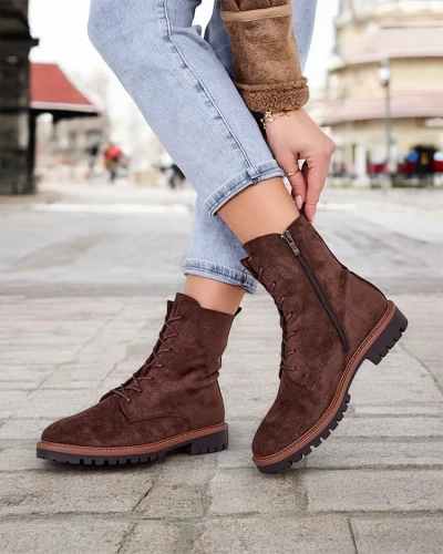 Royalfashion Women's lace-up boots Gosop