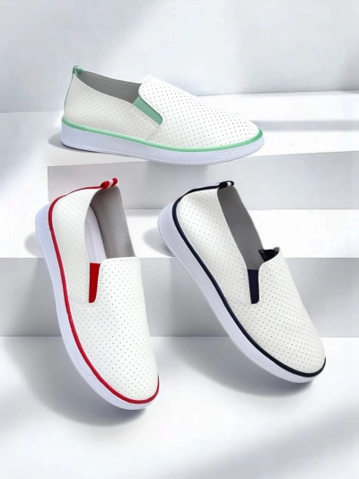 Royalfashion Perforētas sieviešu slip-on kurpes Kassias