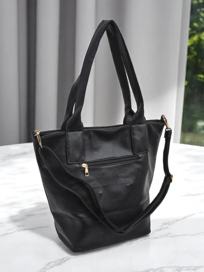 Royalfashion Large women’s shopper bag made of eco leather