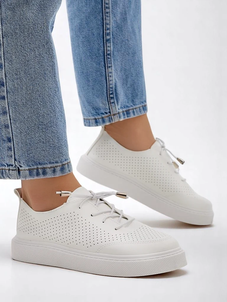 Royalfashion Женские перфорированные шнурованные кроссовки Vaned