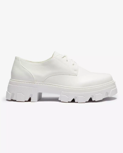 White women's half boots Delgor- Footwear