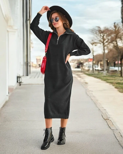 Royalfashion Women's long sweater dress