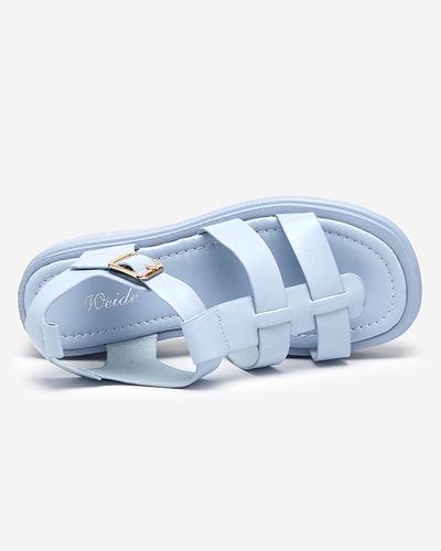 Women's gladiator sandals in blue Raef - Footwear