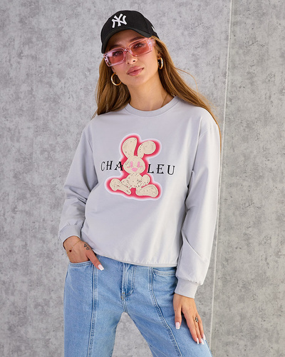 Royalfashion Women's Cotton Thin Print Sweatshirt