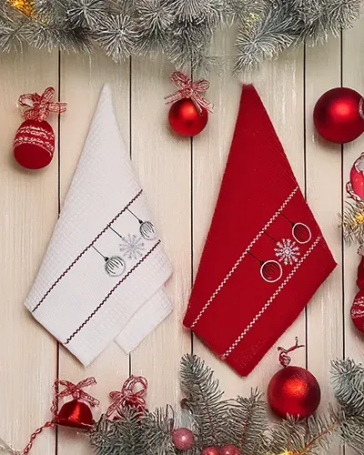 Royalfashion Holiday towel set Happy New Year