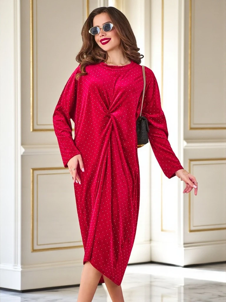 Royalfashion Sieviešu kleita ar savilkumu