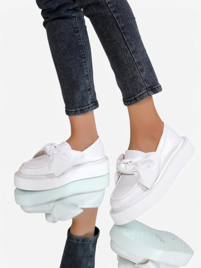 Royalfashion Элегантные женские мокасины с бантиком Ortto