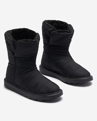 Royalfashion Черная женская обувь a'la snow boots Kalioli