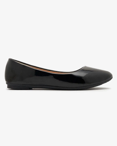 Black Women's Lacquered Ballerinas Fama - Footwear