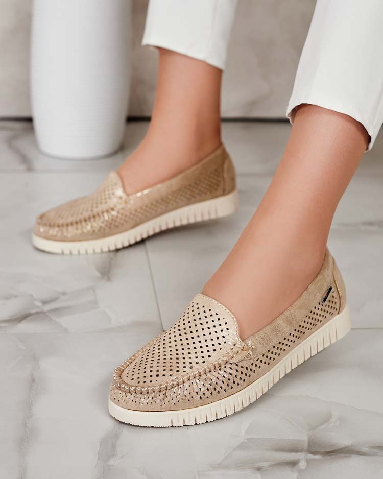 Royalfashion Sieviešu ažūra mokasīni Nafis