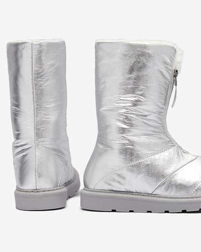 Silver women's shoes a'la snow boots Tirigga- Footwear