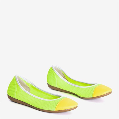 Neon Green Women's Susanita Ballerinas - Footwear