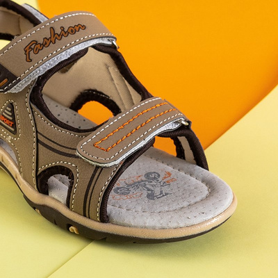 Beige boys 'sandals with Velcro Elbrus - Footwear