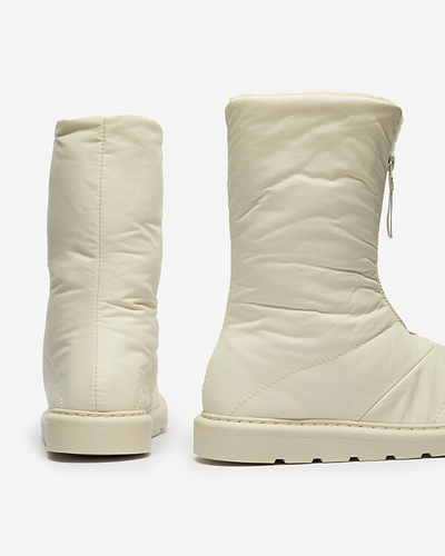 Бежевая женская обувь a'la snow boots Tirigga- Footwear