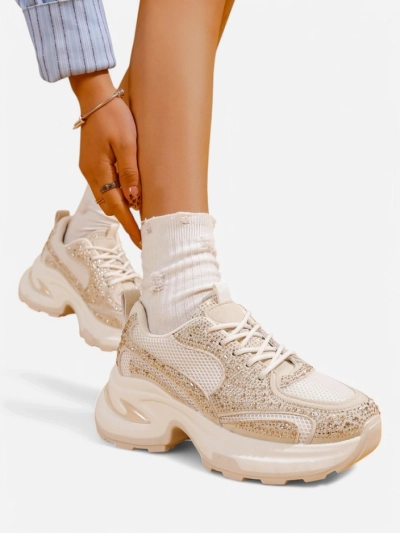 Royalfashion Sieviešu Sporta Čības ar Rhinestones Bloss