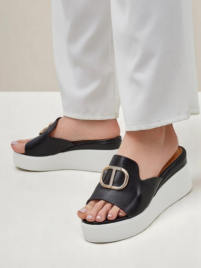 Royalfashion sieviešu šļapales ar platformu Daffin