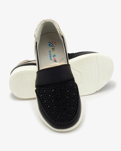 Black children's slip-on sneakers - on Ciarala - Footwear