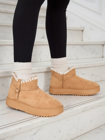 Royalfashion īsās sievietes sniega zābaki stila zābaki Ewioz