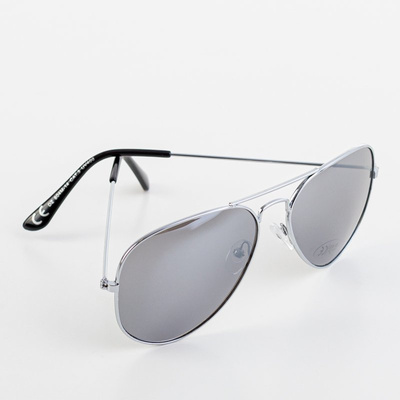 Women's Silver Frame Sunglasses - Glasses