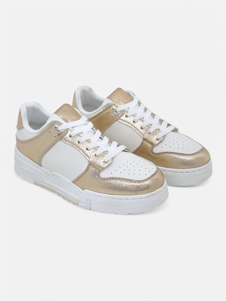 Royalfashion Women's sporty sneakers on a thicker sole Golden Hour