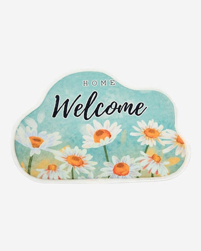 Royalfashion Colorful doormat rug with flowers 40x60