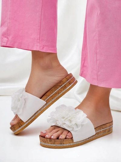 Royalfashion Women's slippers with flowers Focce