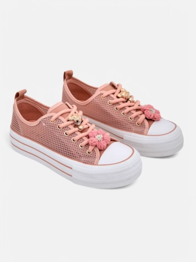 Royalfashion Sieviešu perforētie sporta apavi ar rotājumiem Osdo