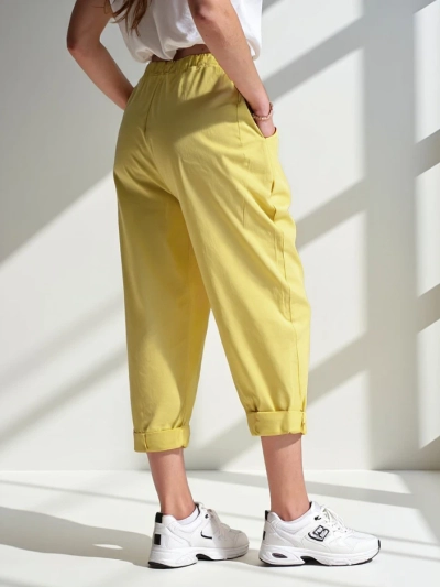 Royalfashion Women's trousers with viscose type Harem