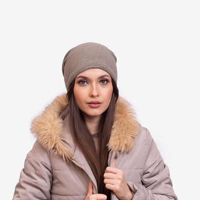 Women's khaki padded hat - Accessories