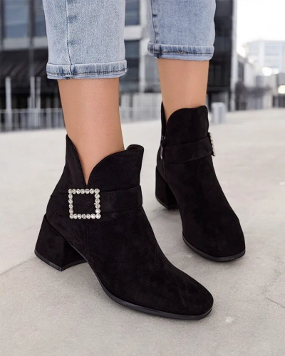 Royalfashion Women's ankle boots with low heel Vetti