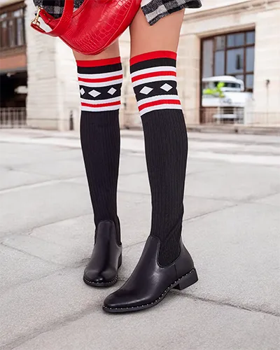 Royalfashion sieviešu ieliešanas zābaki Herio