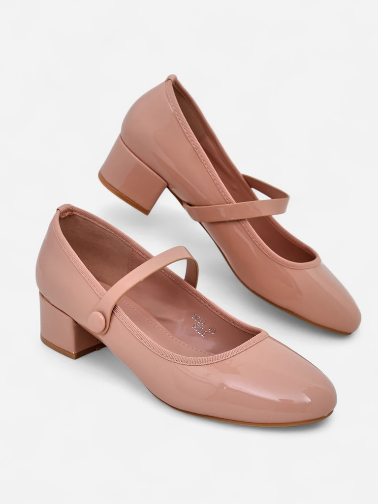 Lavish Royalfashion Damskie czółenka na niskim obcasie Omagga