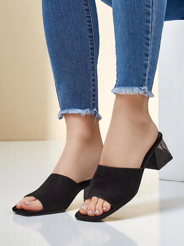 Royalfashion women’s slippers with a decorative heel Vollatie