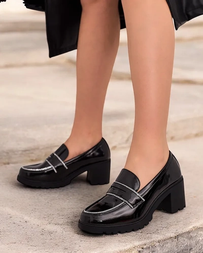 Royalfashion Ladies' patent leather loafers Befies