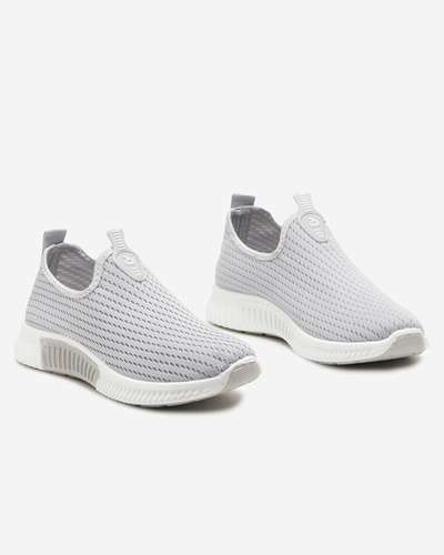 Grey women's slip-on sports shoes Banila - Footwear