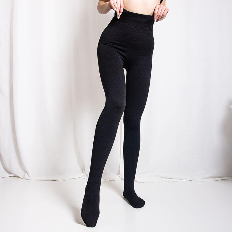 Черные утепленные колготки 1200 DEN