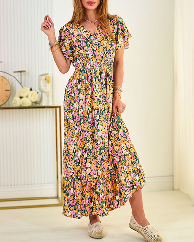 Royalfashion Women's floral midi dress