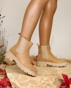 Royalfashion Women's insulated boots in camel Comfy Walk